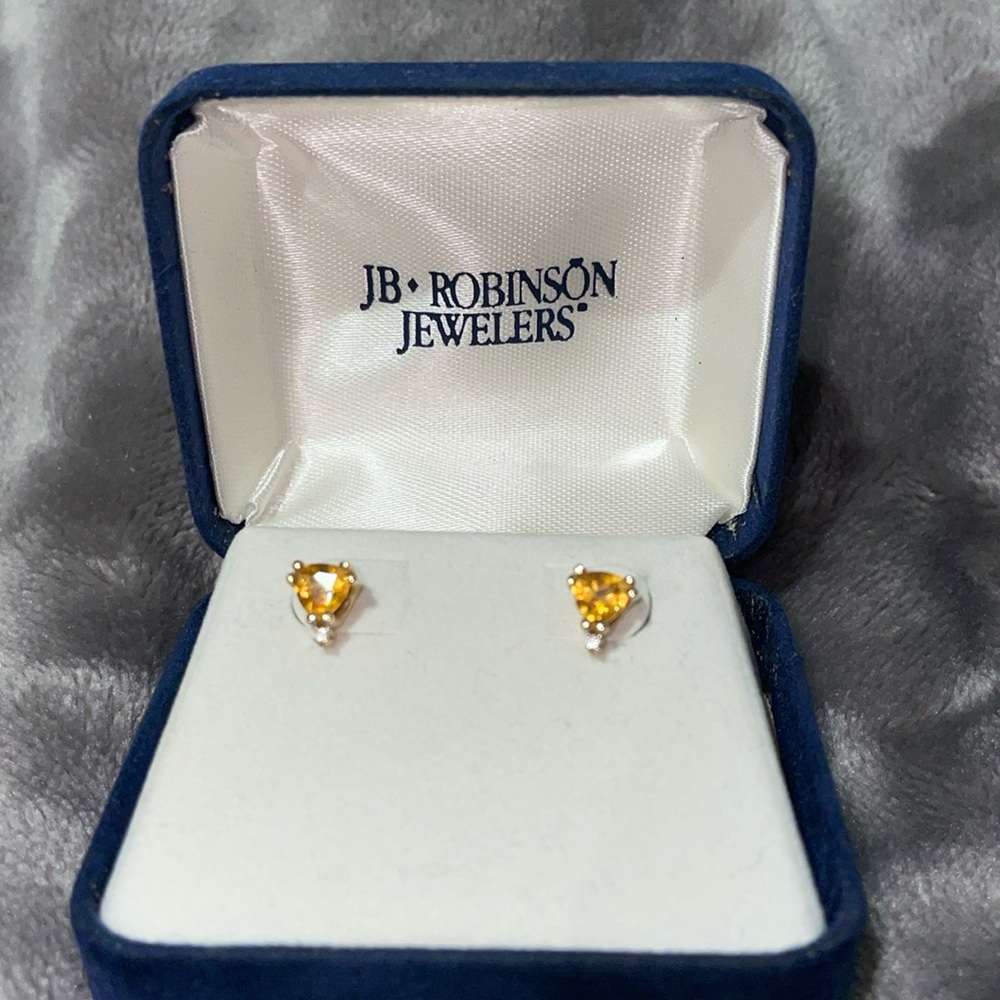 Gold Heart Earrings